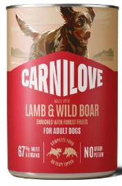Carnilove Dog Can Paté Lamb&Wild Boar 6x400g KARTON