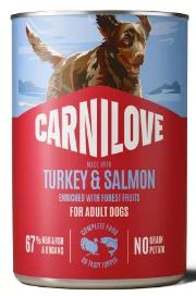 Carnilove Dog Can paté Turkey&Salmon 400g