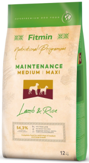 Fitmin dog Medium/Maxi Lamb&Rice 2 x 12 kg