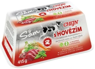 CHEJN SAM s hovězím 415 g - vanička