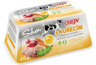 CHEJN SAM s kuřecím 8 x 415 g - karton