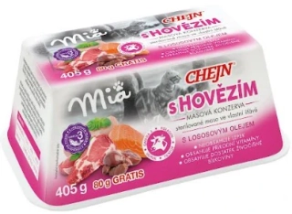 Chejn MIA s hovězím 405g (325g+80g GRATIS) vanička