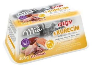 Chejn MIA s kuřecím 405g (325g+80g GRATIS) vanička