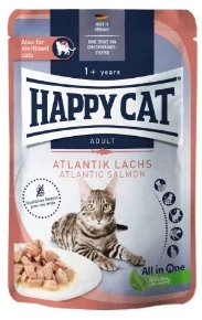 Happy Cat losos 20x85g kapsička KARTON