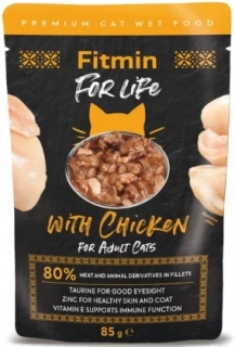 Fitmin For Life kapsička kuřecí pro kočky 28x85g KARTON
