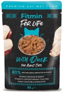 Fitmin For Life kapsička kachní pro kočky 28x85g KARTON
