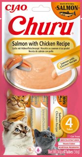 Churu Cat Salmon with Chicken Recipe 4x14g