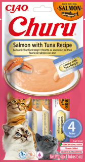 Churu Cat Salmon with Tuna Recipe 4x14g