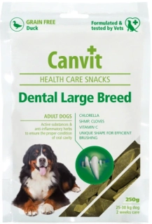 Canvit Snacks Dental Large Breed-Duck 250g