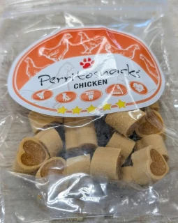 Perrito Chicken Hearts With Fish 1cm 100g
