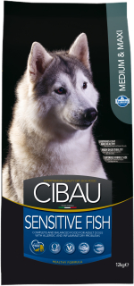 CIBAU Dog Adult Sensitive Fish Medium & Maxi 2x12KG