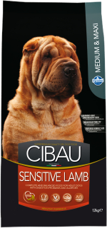 CIBAU Dog Adult Sensitive Lamb & Rice Medium 12KG