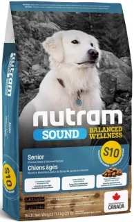 S10 Nutram Sound Senior Dog 11,4kg NÁHR.OBAL