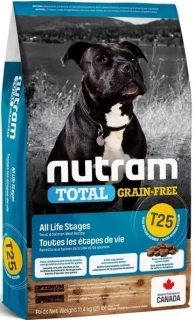 T25 Nutram Total Grain Free Salmon, Trout Dog 11,4kg 