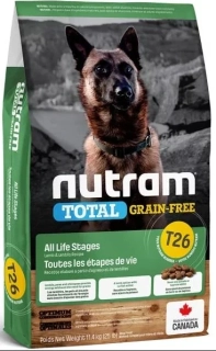 T26 Nutram Total Grain Free Lamb, Legumes Dog 2kg